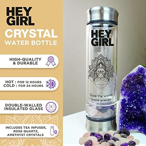 Crystal Glass Infuser with Rose Quartz — photo 3