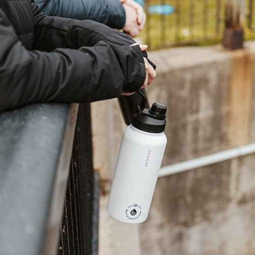 White Steel Vacuum Insulated Tea Infuser 32 oz — photo 4