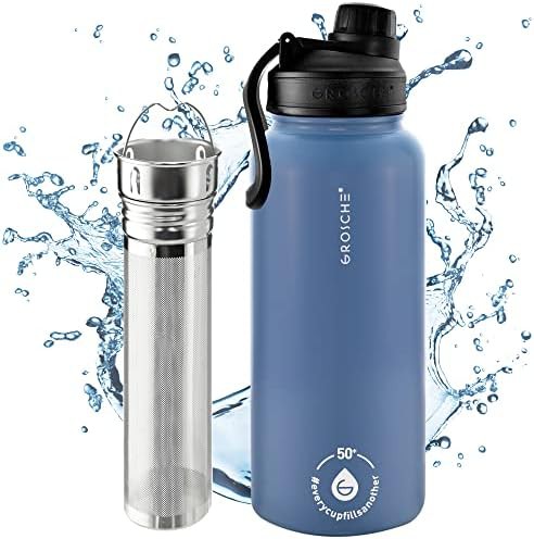 Blue Steel Vacuum Insulated Tea Infuser 32 oz
