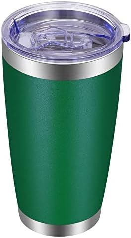 Dark green insulated tumbler 20 oz