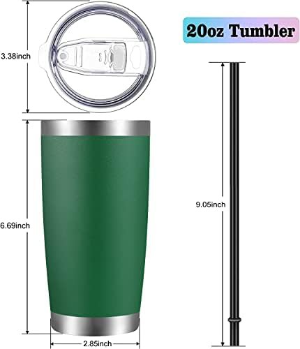 Dark green insulated tumbler 20 oz — photo 3