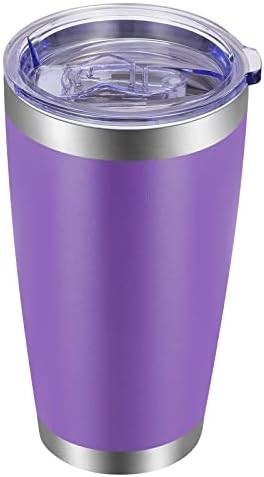 Purple travel coffee tumbler 20 oz