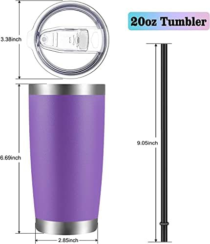 Purple travel coffee tumbler 20 oz — photo 3
