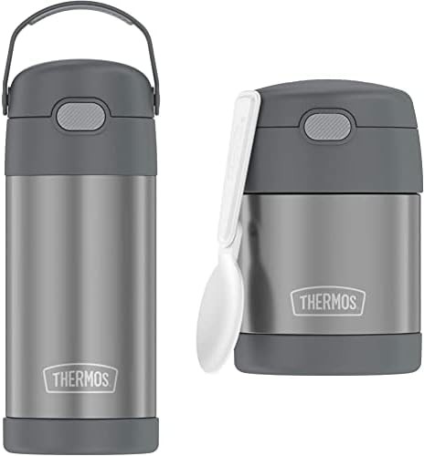 Funtainer water bottle and food jar bundle