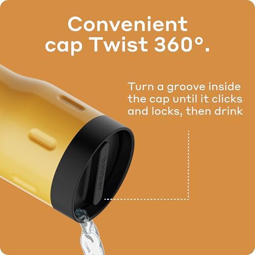 Orange 12 oz spill-proof coffee tumbler — photo 4