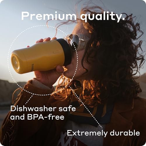 Orange 12 oz spill-proof coffee tumbler — photo 5
