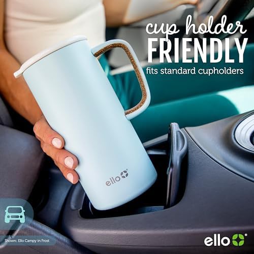 Black insulated stainless travel mug 18 oz — photo 5