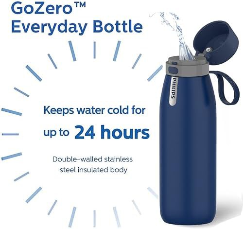 Blue 32 oz Filtered Travel Water Bottle — photo 5