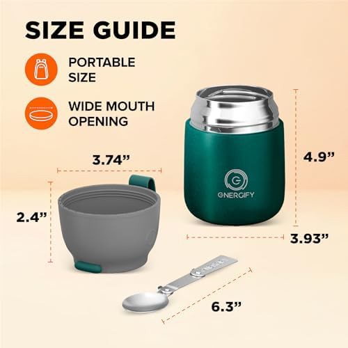 Brilliant green 17 oz insulated food jar — photo 4