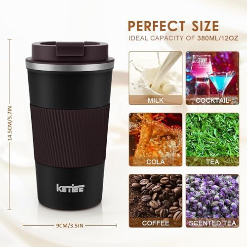 Stainless steel travel mug for men — photo 5