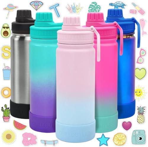 Kids Handled Flask with Spout Lid