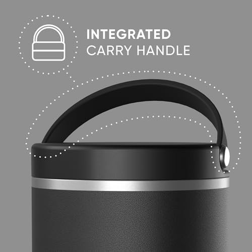 Black 25oz Stainless Steel Food Jar — photo 4