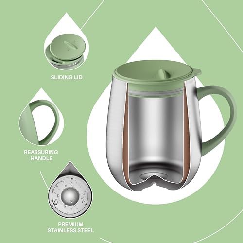 Avocado green 16 oz insulated coffee mug — photo 3