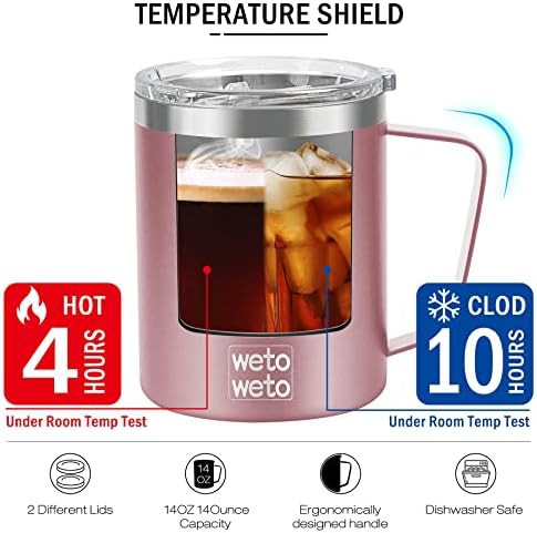 Stainless Steel 14oz Insulated Camping Mug — photo 3