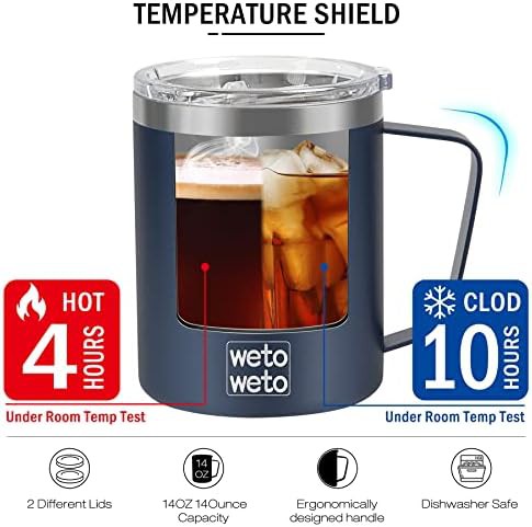 Insulated 14oz Travel Mug with Straw Lid — photo 3