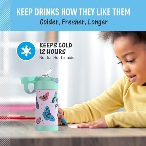 Butterfly Frenzy Funtainer straw bottle 12oz — photo 5
