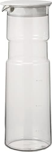 White Heat Resistant Glass Cooling Water Bottle