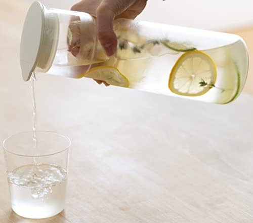 White Heat Resistant Glass Cooling Water Bottle — photo 3