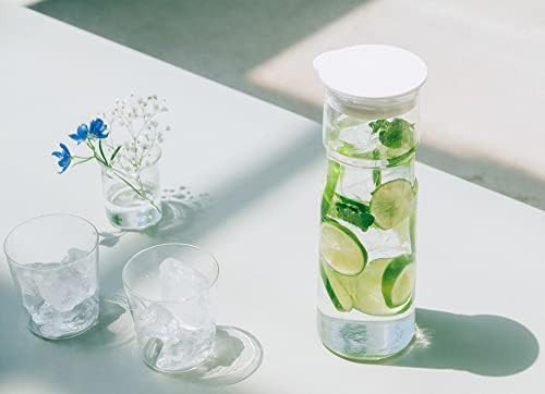White Heat Resistant Glass Cooling Water Bottle — photo 4