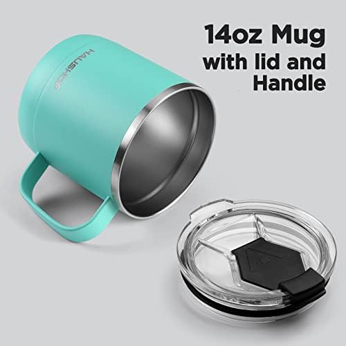 Lake Blue Insulated Coffee Mug with Handle — photo 4