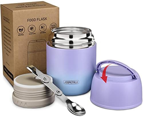 Purple blue wide mouth lunch thermo