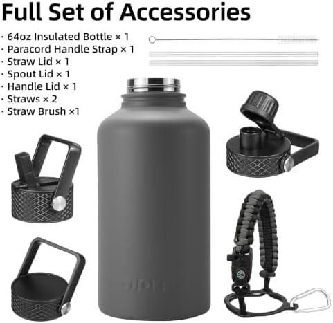 64oz Insulated Water Bottle stainless — photo 3
