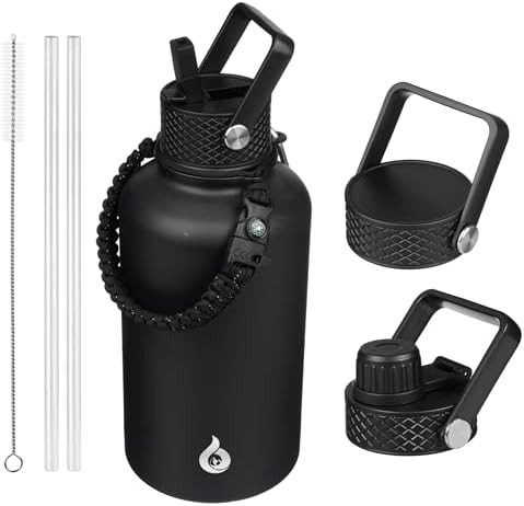64oz Insulated Water Bottle steel