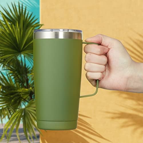 Navy blue insulated tumbler with handle — photo 3