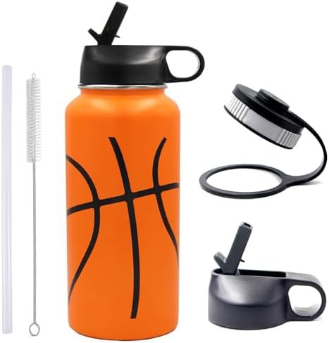 Basketball vacuum insulated flask 32 oz