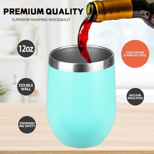 Light Green Insulated 12oz Wine Tumbler — photo 3