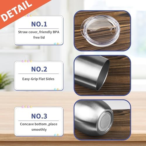 Silver Stainless Steel 12oz Wine Tumbler — photo 5