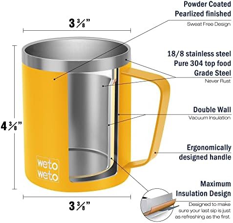 Powder Coated 14oz Insulated Camping Mug — photo 3
