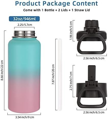 Assorted insulated sports water bottles 32 oz — photo 4