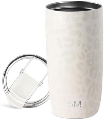 Leopard travel coffee mug with lid 16 oz