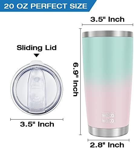 Green Pink Gradient 20oz Insulated Tumbler — photo 3