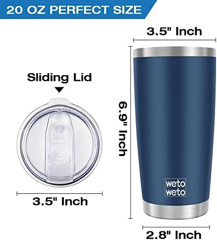 Navy Blue 20oz Insulated Travel Tumbler — photo 3