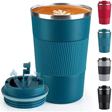 Insulated travel coffee mug 12 oz