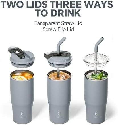 Ultimate Gray Travel Tumbler with Straw Lid — photo 4