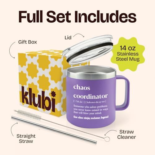 Purple chaos coordinator gift tumbler — photo 3
