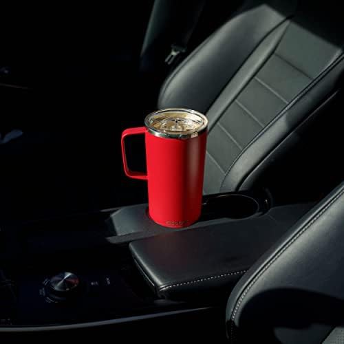 Black tower insulated coffee mug with handle 20 oz — photo 3