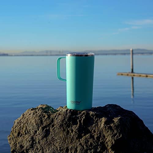 Black tower insulated coffee mug with handle 20 oz — photo 4