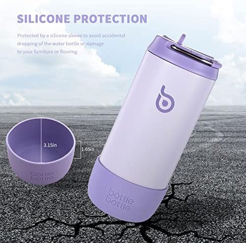 Purple kids stainless steel water bottle 12oz — photo 5