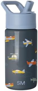 Airplane pattern kids water bottle 14 oz