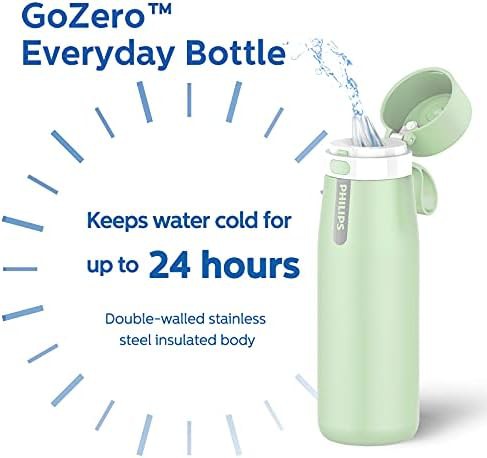 Filtered Stainless Steel Water Bottle Green — photo 5