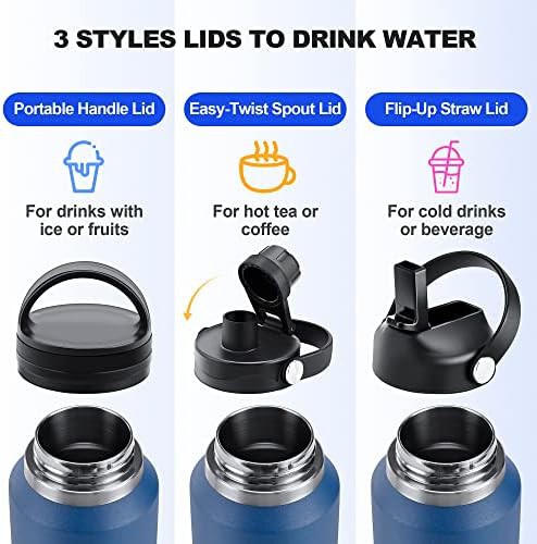 Cobalt 32 oz stainless steel insulated bottle — photo 4