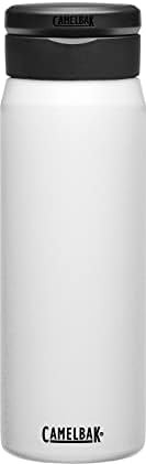 White sports water bottle 25oz
