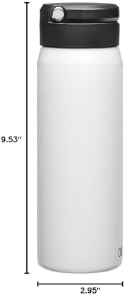 White sports water bottle 25oz — photo 5