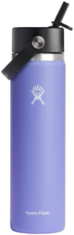 Lupine Purple Wide Mouth Straw Bottle 24 oz