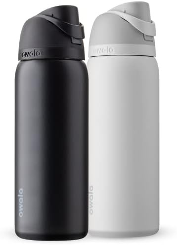 Insulated sports bottle with straw lid 24 oz