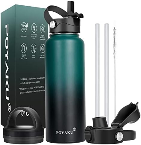 Indigo Crush Wide Mouth Bottle with Three Lids